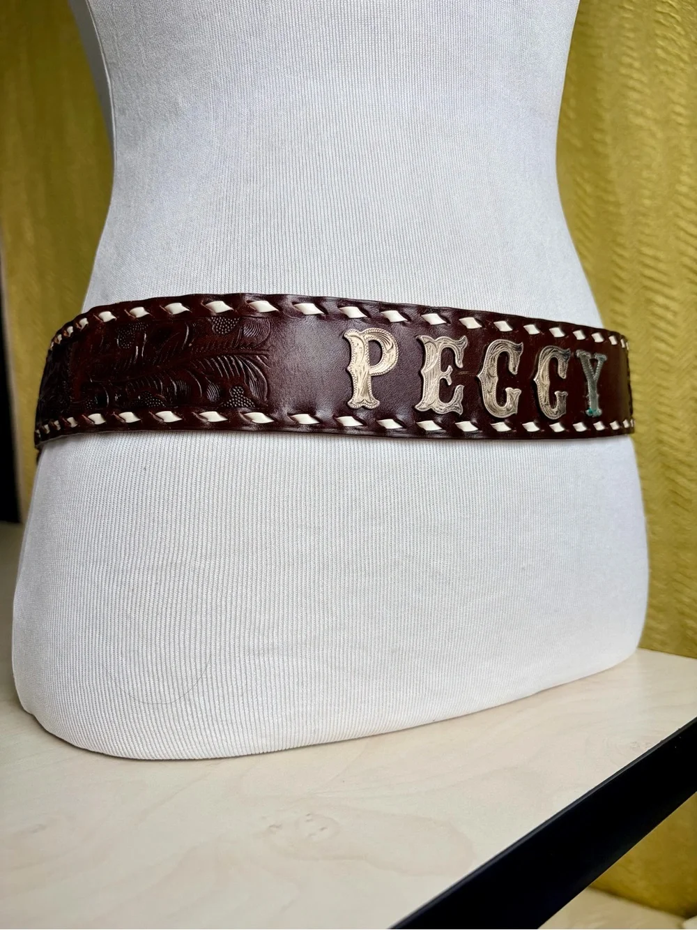 Vintage leather belt